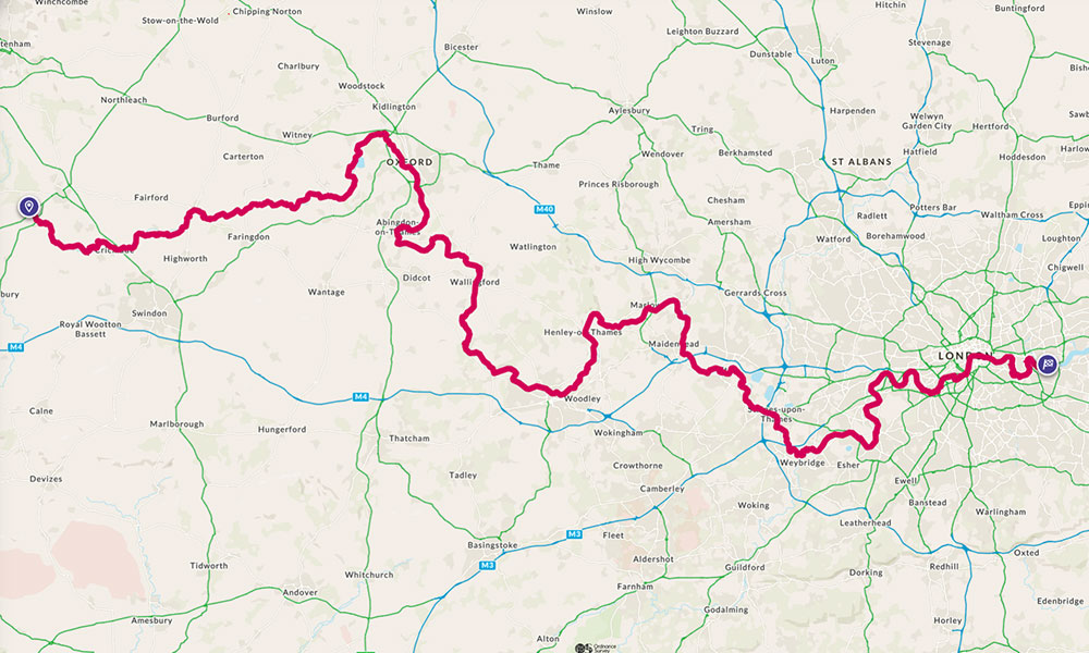 thames cycle path map